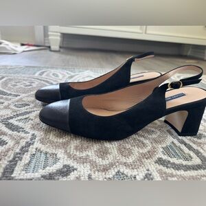Stuart Weitzman Black Slingback Pumps 10.5
